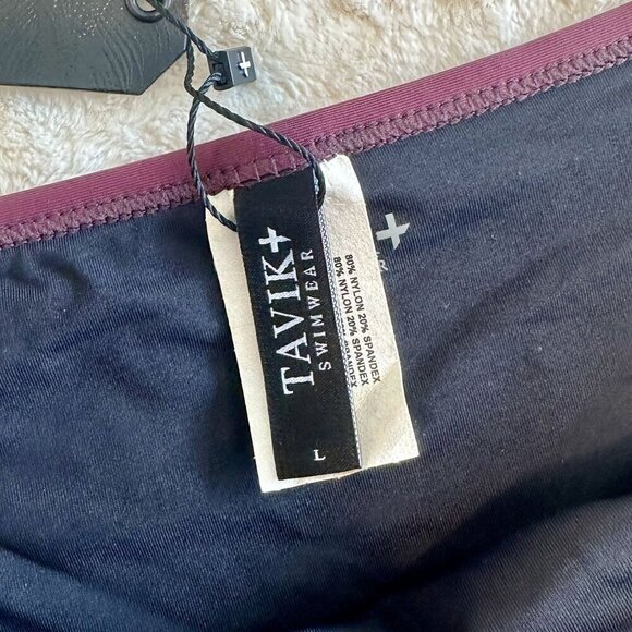 NWT Tavik Jayden Black Color Blocked Bikini Bottom  - Large - Picture 3 of 6